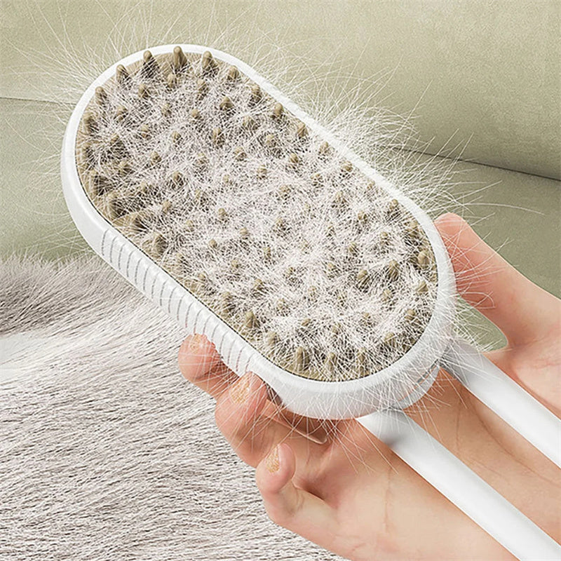 Cat Steam Brush Steamy Dog Brush 3 in 1 