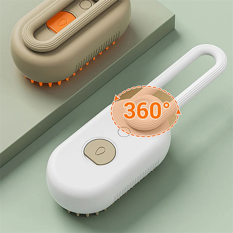 Cat Steam Brush Steamy Dog Brush 3 in 1 