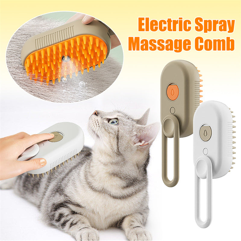 Cat Steam Brush Steamy Dog Brush 3 in 1 