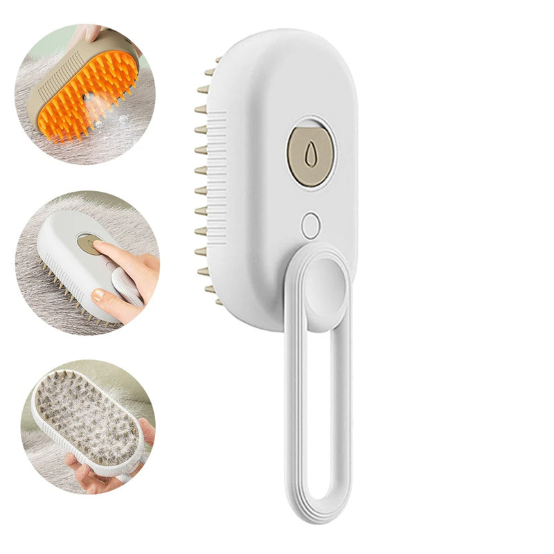 Cat Steam Brush Steamy Dog Brush 3 in 1 