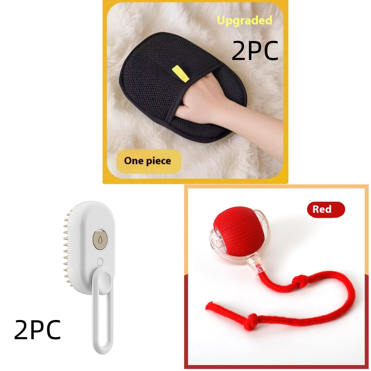 Cat Steam Brush Steamy Dog Brush 3 in 1 
