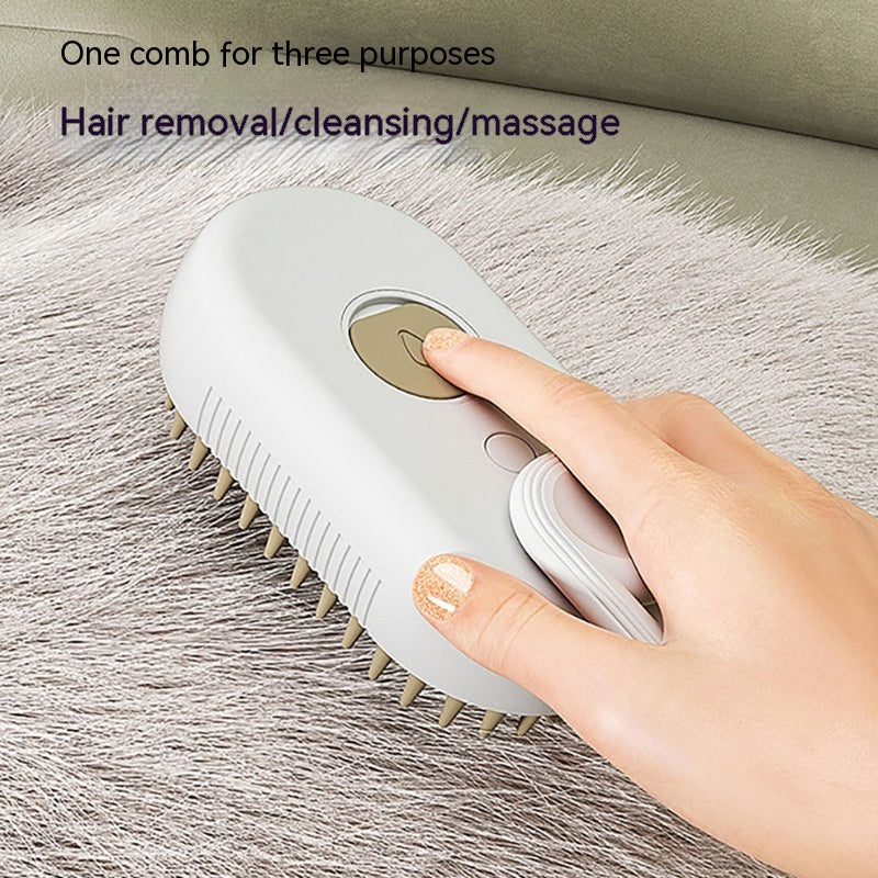 Cat Steam Brush Steamy Dog Brush 3 in 1 