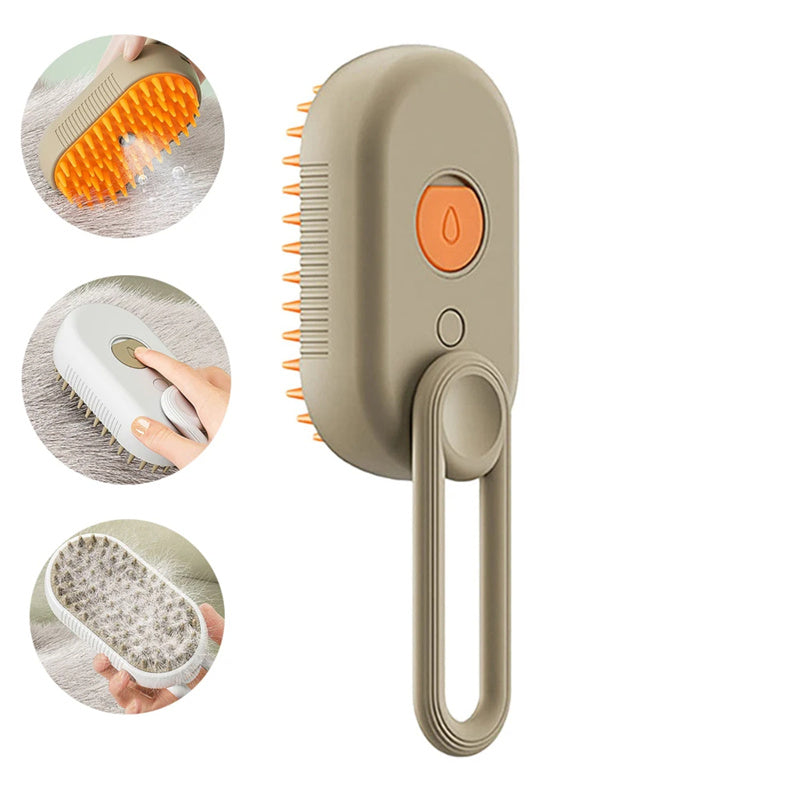Cat Steam Brush Steamy Dog Brush 3 in 1 